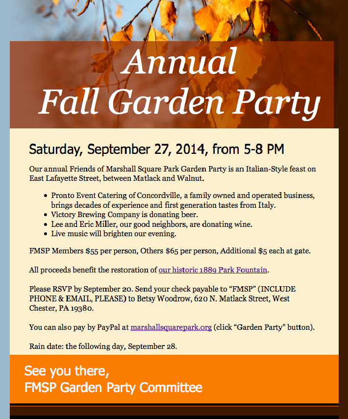 2014 Fall Garden Party